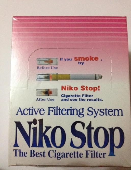 Amazon.com: Niko Stop Active Filtering Cigarette Filter 12 Packs, 30 Filters/Pk,  Total 360 Filters : Health & Household