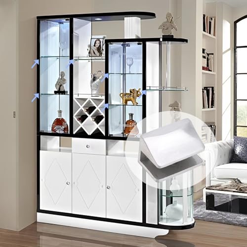 Abrazaderas para estante de cristal con fijación ajustable rectangular antideslizante de 6-9 mm 7