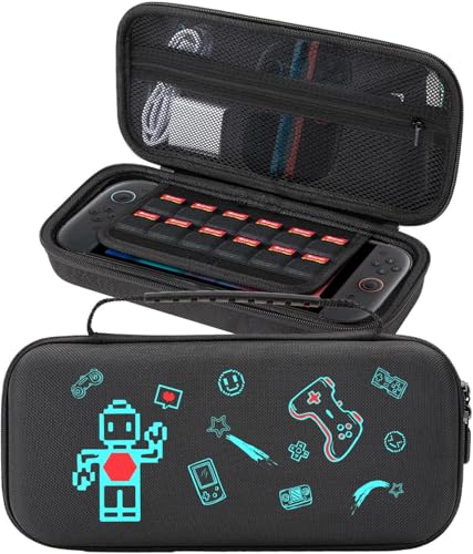 Nintendo Switch 2 収納 ケース スイッチ 2 収納バッグ 防塵 防汚 耐衝撃 全面保護型 大容量 ゲームカード 小物収納可 持ち運び便利 (薄型(柄))