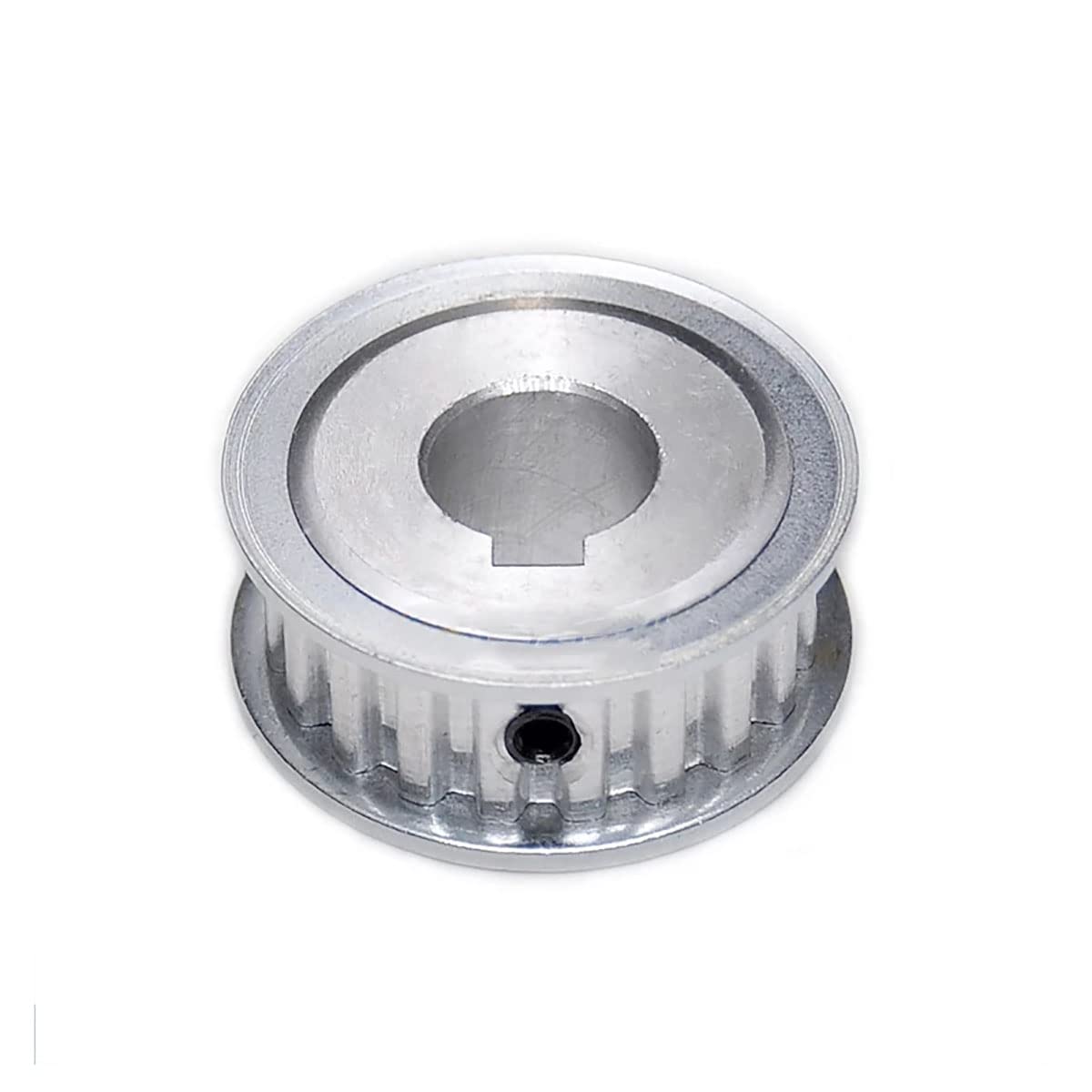 HTD 5M 70 Dientes polea de sincronización Rueda síncrona AF Keyway Bore Aluminio polea Loca Diente Ancho 16mm 21mm (Size : 20mm-Keyway 6x2.8mm, Color : 1PC_21MM)