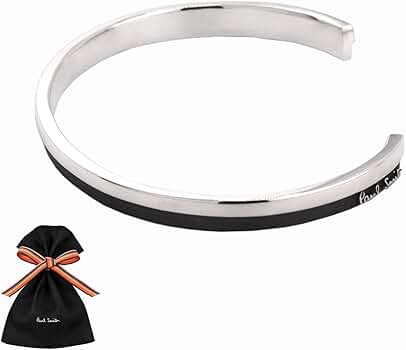Paul Smith ポールスミス　シルバー バングル ブルーストーン付き Raw Silver Contrast