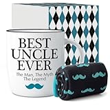 Gifffted Worlds Best Uncle Ever Coffee Mug For My Coolest Uncle, Funny Gifts Ideas For an Uncle From Niece and Nephew, Greatest New Uncles Birthday Presents Men Mugs, Day, Men Cups 13 Oz Cup
