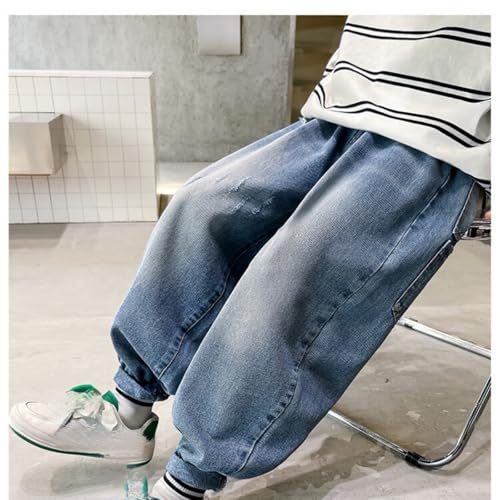Girls Baggy Wide Leg Jeans Elastic Waist Loose Denim Pants Multi Pockets Casual School Athletic Pants Loose Trousers4