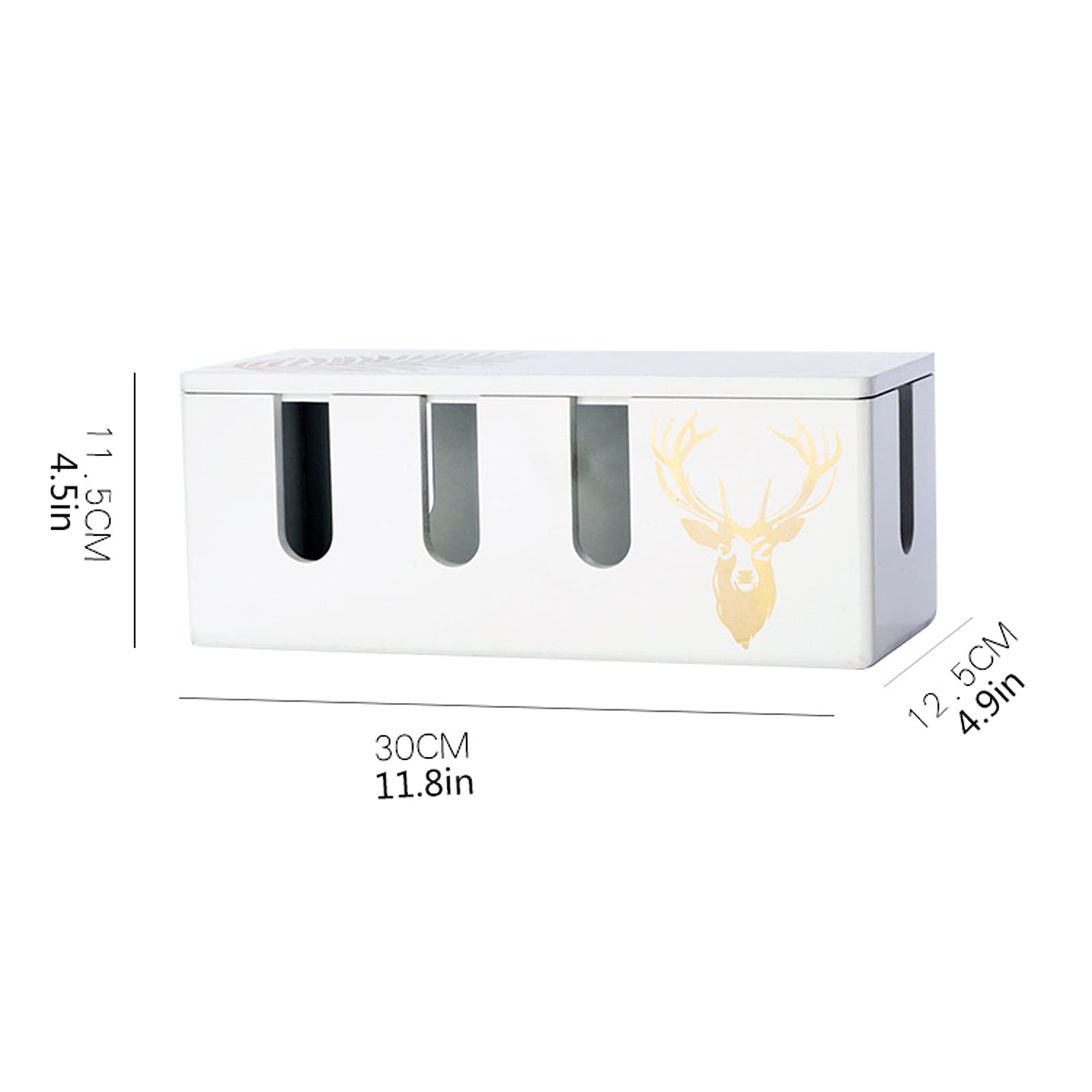 Kabel-Management-Box Kreative Kabel-Management-Box Kabel-Aufbewahrungsbox aus Holz Organizer für Steckdosenleiste/Ladegeräte/Adapter Heim-Desktop-Kabel-Organizer-Box Kabelbox Kabelaufbewahrungsbox