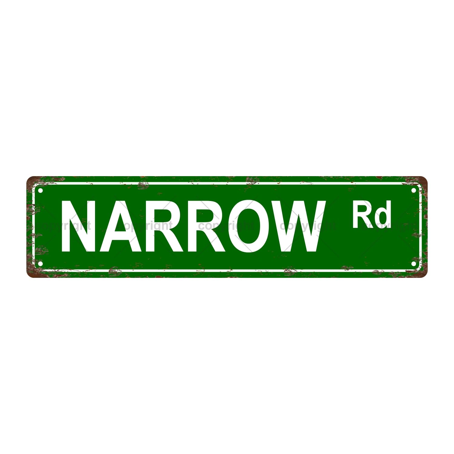 Narrow Rd Attention Metal Tin Street Sign Bar Cafe Garage Cave Home Room Wall Bathroom Farmhouse Garden Porch Patio Decor,4x16 Inch