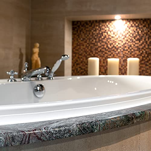 ProfiPVC Weichsockelleiste 18x18mm 5 Meter für Küche und Badezimmer, selbstklebende Abschlussleiste aus PVC, flexible Knickleiste - Fugendichtungsband, weiss – Bild 4