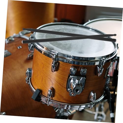 Kisangel 4pcs Baquetas de fibra de carbono con agarre cómodo para batería y percusión, negras miniatura 6