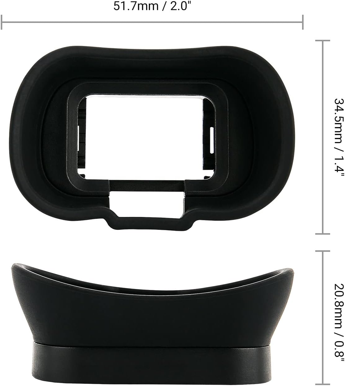 Soft Silicon Camera Viewfinder Eyecup Eye Cup Eyepiece Replacement for Sony A7R VI A7RVI Alpha A7M5 A7 V A7V IV A1II A7RV A7R V A7R5 A7M4 A7IV A9III A7SIII ILCE-7SM3 EVF Eyeshade Replace Sony FDA-EP19