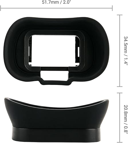 Vista 60 de A6700 Eyecup, visor de silicona suave extendida para cámara ocular especialmente diseñado para cámara Sony A6700 Alpha APS-C sin espejo que