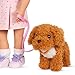 Our Generation - Hop in Dog Carrier - Poodle Plush Dog - Carry Bag for Pets - 46 cm Doll Accessories - Plush Toy - Children from 3 Years