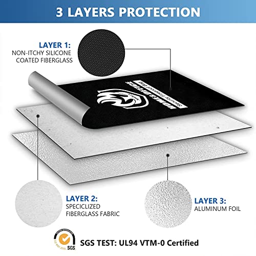 Image of Andyer 2 Pockets Fireproof Document Bag (15 inchx11 inch), Protect Values from Fire