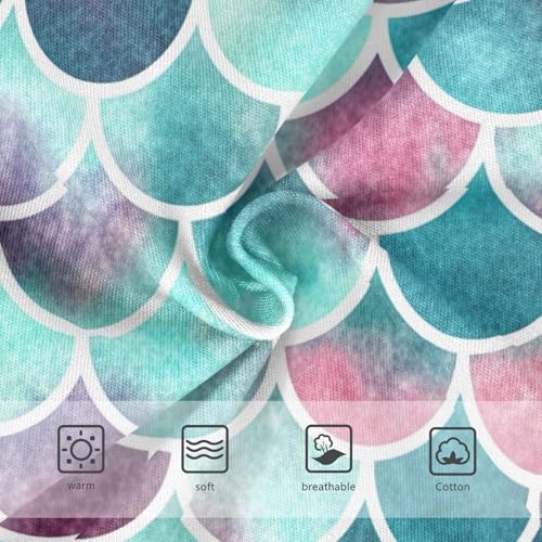 Cartoon Toddler Underwear Custom 2t Cotton Cute Panties Girl Aqua Blue Pink Fish Scales Undies Kids Briefs3