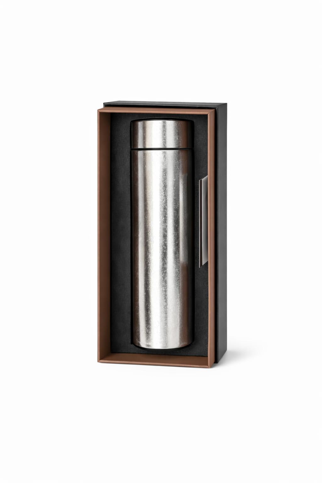 Titanium Trinkflasche 450 ml – Leicht, Robust, BPA-frei – Thermo Flasche für Outdoor, Reisen & Büro (Silber)