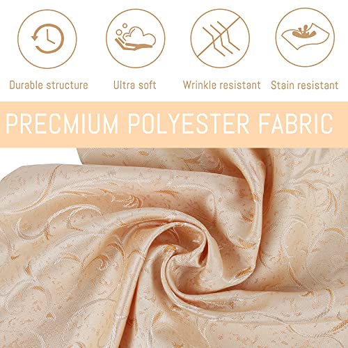 FainFun Pack of 6 napkins cloth fabric,Pale Gold,46.5*46cm, 46.5 x 46 cm (Set of 1) - Image 3