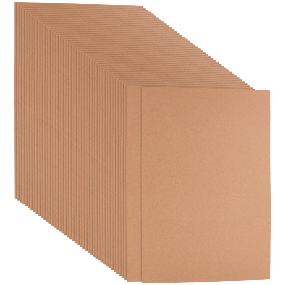 NBEADS 100 Blatt A4 Bastelkarton, 0.2mm dicker stabiler Vollkarton Druckerpapier zum Kartenbasteln Scrapbooking und Handarbeiten, 29.7x21cm, Hellbraun