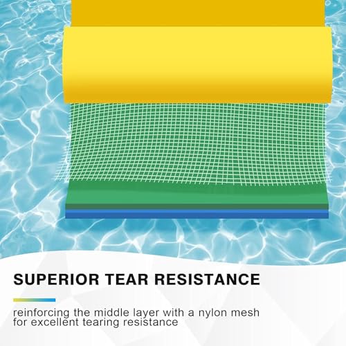 CTSC Schwimmende Matte Schwimmende Wassermatte Wassertrampolin für Kinder und Erwachsene Reißfeste 3-lagige XPE-Schaumstoffmatte Ein toller Begleiter für Bootsausflüge und Poolspaß (YGB275cm)