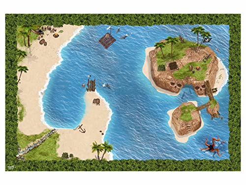 Piraten Tischdecke abwaschbar für Kinder | STD09 | Spieldecke 150 x 100 cm | ideales Zubehör zu...