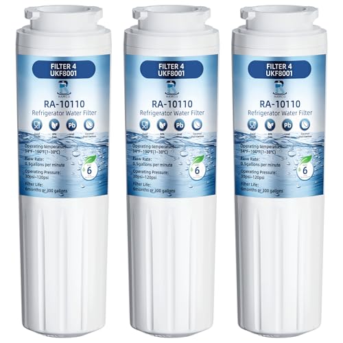 Everydrop Filter 4 Replacement for Whirlpool EDR4RXD1 Maytag UKF8001 Water Filter WRF555SDFZ WRX735SDHZ WRF535SWHZ WRX735SDHM WHR4RXD1 UKF8001AXX-750 KitchenAid KAD4RXD1 KRFC300ESS Kenmore 469006