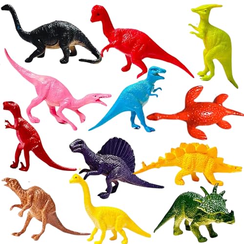 Image of Realistic Dragon Dinosaur Animals Figures Playset|12PCS Dino Animal Action Figurine for Kids Girls and Boys|Prehistoric Safari Dino Toyset Learning & Education Item Birthday Gift for Children