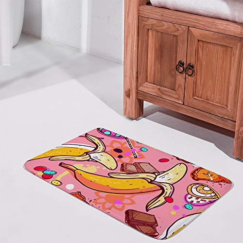 Tapis de bain velours corail Ruchen de qualité supérieure rose - 3