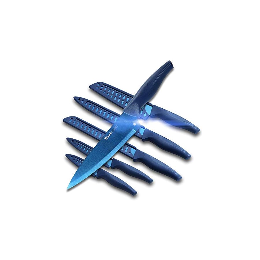 Blue-Professional-Kitchen-Knife-Chef-Set-Kitchen-Knife-Set-Stainless-Steel-Kitchen-Knife-Set-Dishwasher-Safe-with-Sheathes Wanbasion Blue Professional Kitchen Knife Chef Set, Stainless Steel, Dishwasher Safe with Sheathes