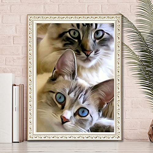 Peinture Diamant Anti-Stress Toile Géante Chatons Strass 5D