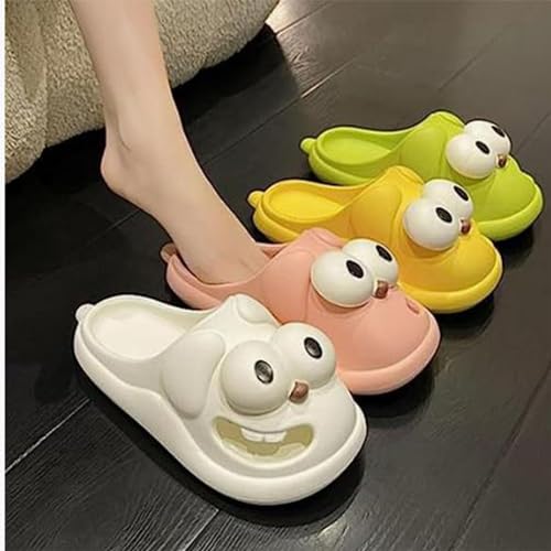 Big Eye Dog Slippers, Cute Soft Tongue Kiss Slides, Funny Couple 3D Cartoon Sandals, EVA Thick Kissing the Slipper2