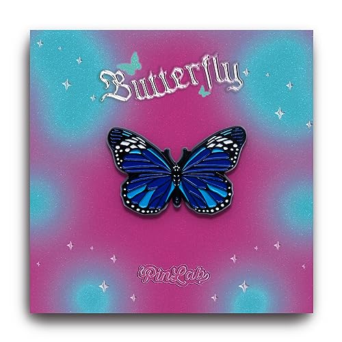 Image of PinLab Monarch Butterfly Enamel Lapel Pin Collectible Insect Accessory