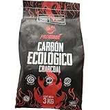 PROMADE - Coconut Shell Charcoal Briquettes – Long-Lasting, High Heat, Low Ash, No Sparks– Ideal for BBQ, Smokers & Grilling – 6.6 lb