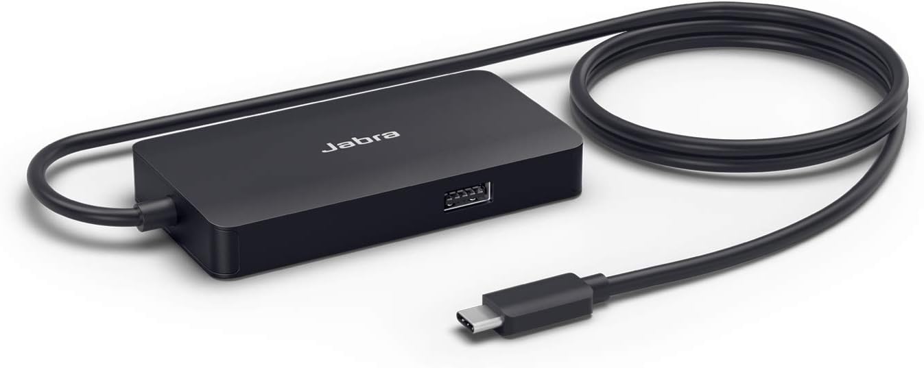 PanaCast USB Hub for USB-C Connection and multiple cable out;ets to connect all of your devices with a single USB-C Port. UK Plug