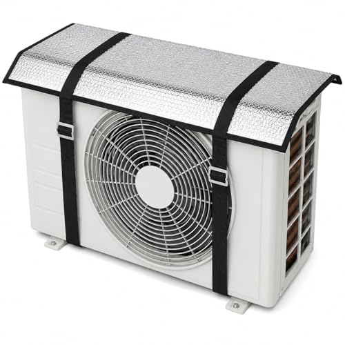 Image of Gadget Loons Outdoor Protection Split AC Cover for Outdoor Unit | Heat Insulated Weather Resistant AC Protector | UV Dust Rain Protection Cover | Universal Fit for 1 Ton & 1.5 Ton Split AC (360 Cover)