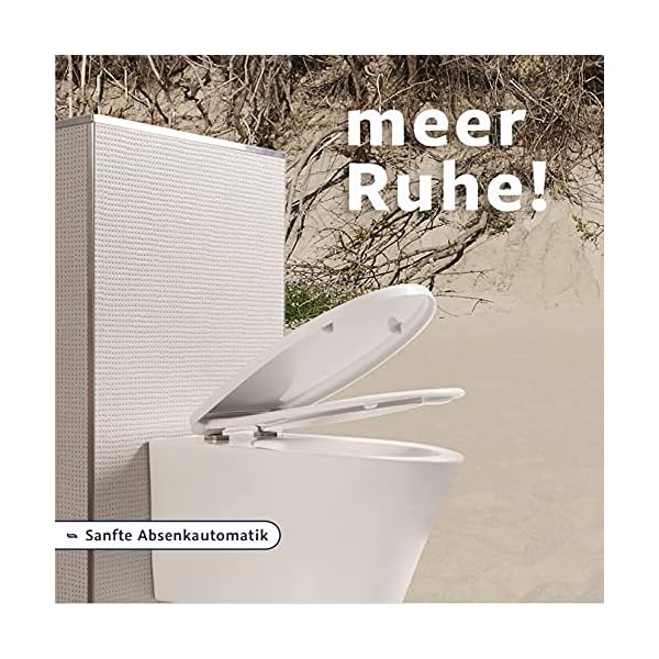 Blauer Hahn® WC Sitz Isar oval | Toilettendeckel mit Absenkautomatik und abnehmbar | Antibakterielle Klobrille aus… – Bild 3