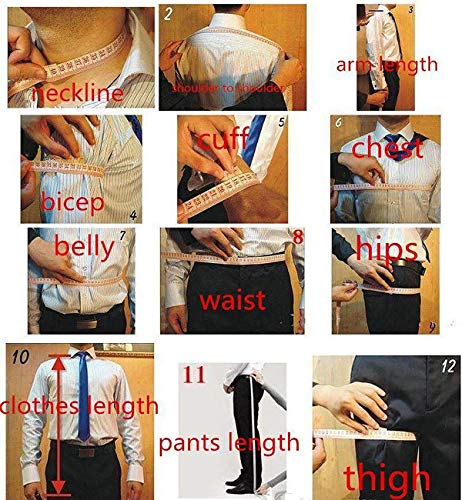 Wemaliyzd Men's 3 Piece Wedding Suit Double Breasted Waistcoat Straight Pants3