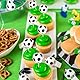 Apausvcm 30Stk Fussball Cupcake Tortendeko Fußball Cupcake Topper Fussball Muffin Deko Fußball Kuchen Toppers Sport Kuchen Dekoration für Kinder Geburtstag Party Babyparty Mottoparty Kuchendekoration