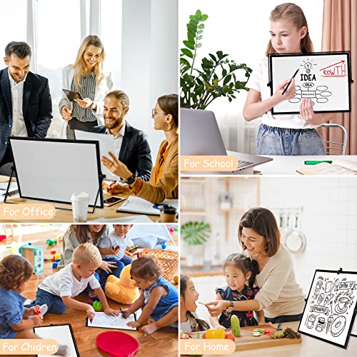 Eoout Small Dry Erase White Board With Stand, 12"X16" Double-Sided Desktop Board Portable Whiteboard Easel For Kids, Students Drawing Memo To Do List Wall Desk School #TOP5
