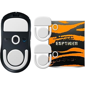 EsportsTiger Mouse Feet Arc1 for Logitech G PRO X Superlight Wireless, White Basic, 2 Sets Domestic Regular Distributor