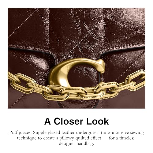 Coach Quilted Chain Tabby Shoulder Bag 30, B4/Maple4