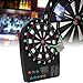 SUNFECILI Electronic Dart Board, LCD Display Automatic Scoring Dartboard Sets with 1 Electronic Dartboard 3 Darts and 12 Dart Tips, Digital Dart Board for Adults and Family