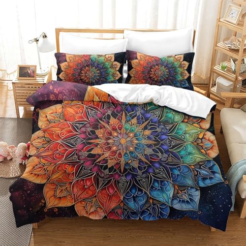 Housse de couette 3D avec fermeture éclair microfibre Super King