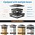 VOLISUN Solar Post Cap Lights Color Changing Outdoor Waterproof, RGB Modes Fence Post Cap Lights 6 Pack, for 4x4 x5 x6 Wooden/Vinyl(Black)