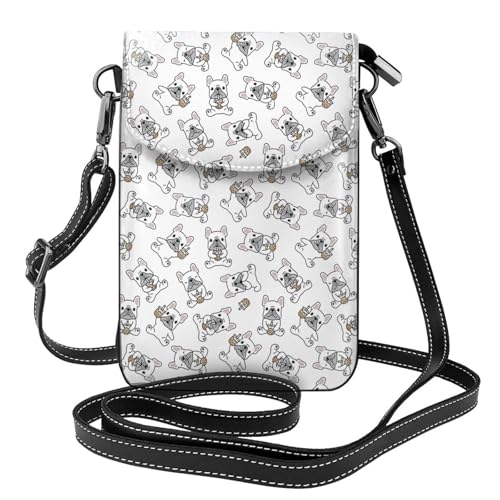 Petit sac bandoulière bouledogue français fini les poches pleines