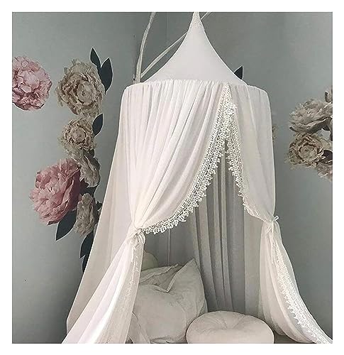 Rideaux de lit en U contre les moustiques avec moustiquaire en dentelle