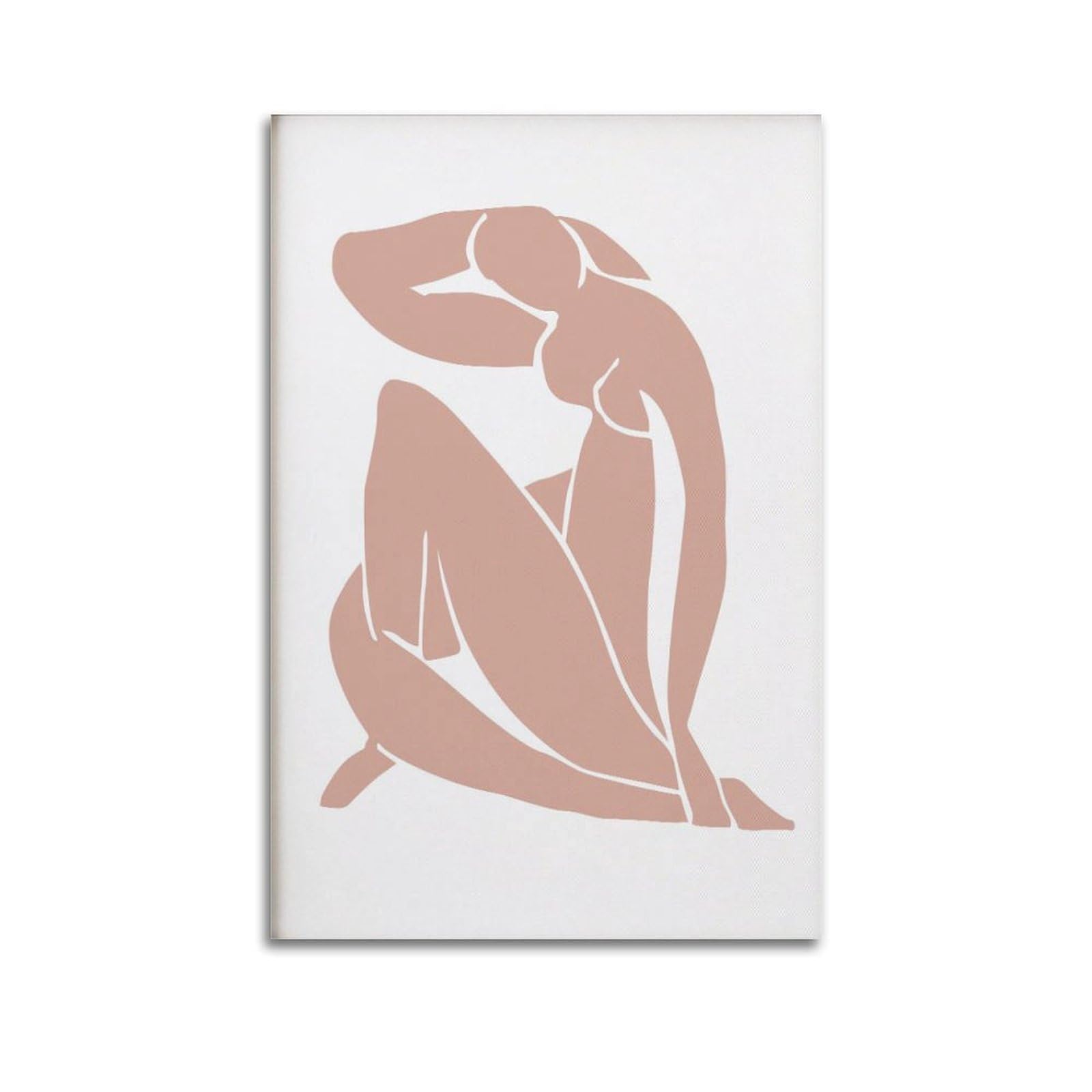 xiaoxiaoshen Henri Matisse Nude Blush Pink, Minimalist Canvas Poster Wall Art Prints Room Aesthetic Murals Bedroom And Living Decorations 20x30inch(50x75cm)