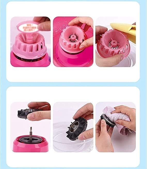 Mini Cotton Candy Machine, Cotton Candy Maker Machine,Pink Candy Floss Maker Set for Birthdays, Weddings, New Years, Family Party, Creative Gift
