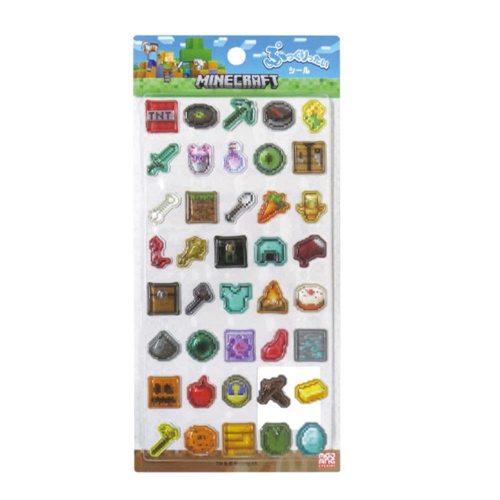 マインクラフト　 フルコンプ Amazon.co.jp: ケイカンパニー マイクラ ぷっくりったいシール