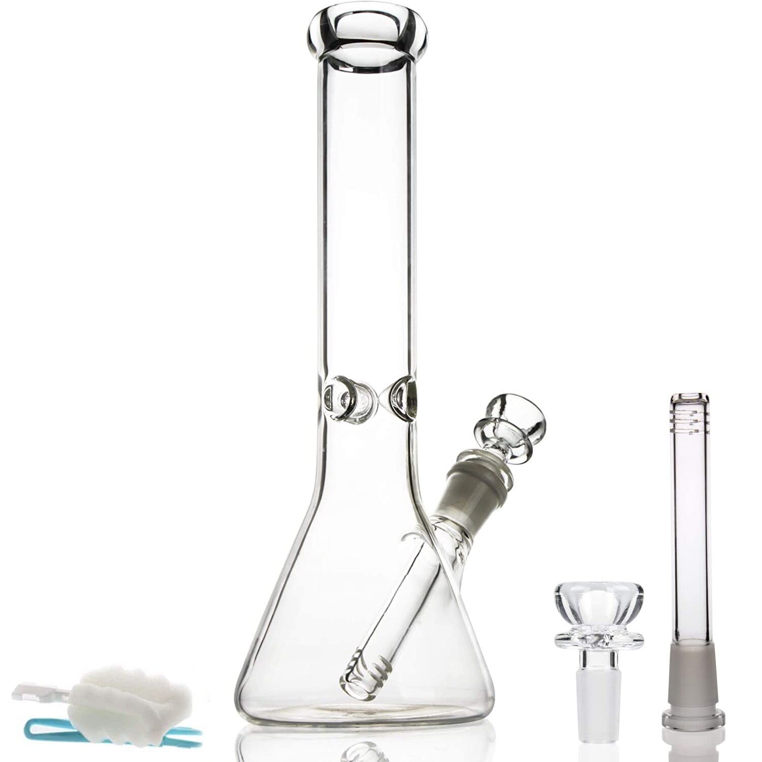 11 Inch Glass Bong with Tornado Filter Plastic Bong with 14 mm Bong