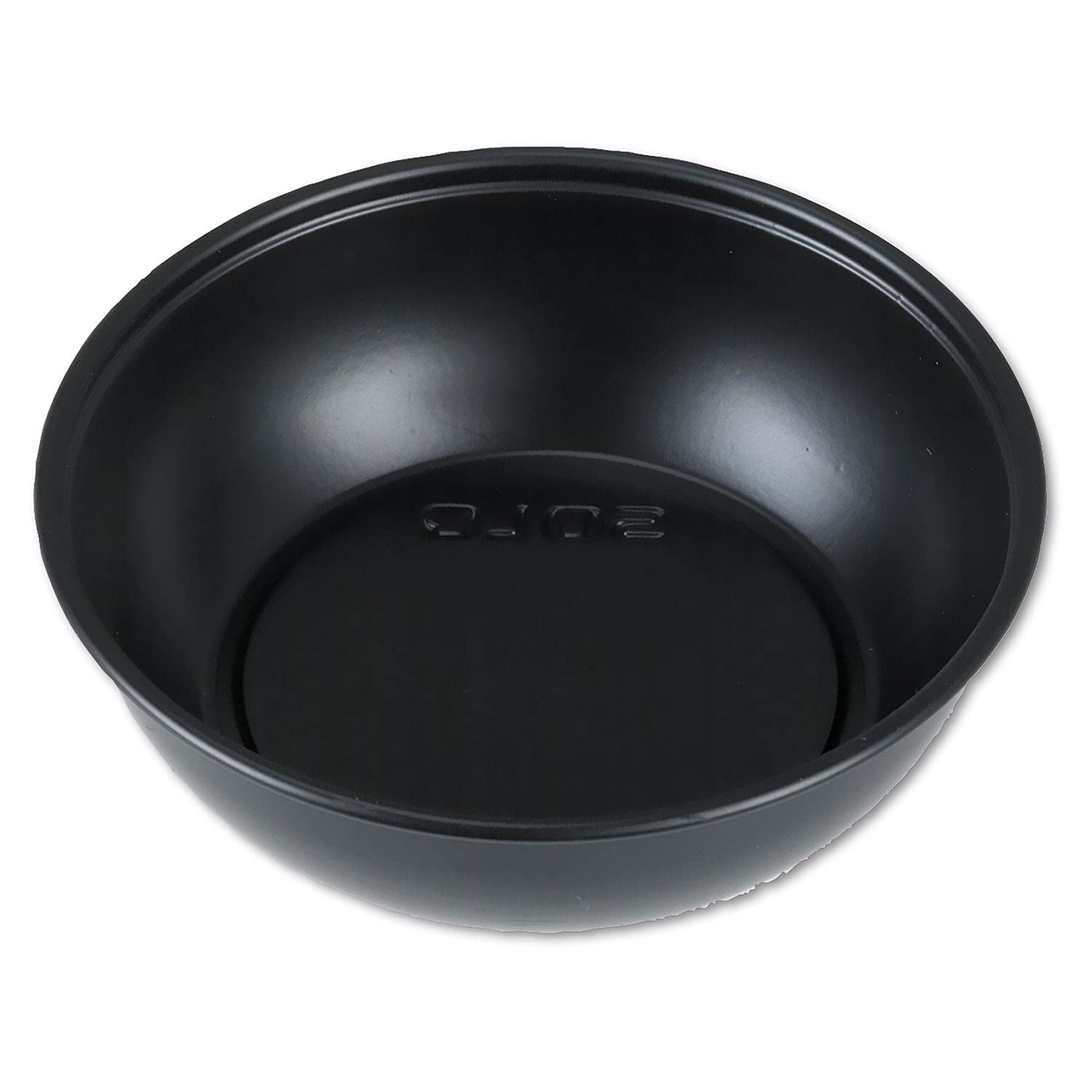 Solo dss5 – 0001 redonda poliestireno contenedor 5.5-oz. Capacidad para salsa y laterales, negro (10 paquetes de 250 unidades)