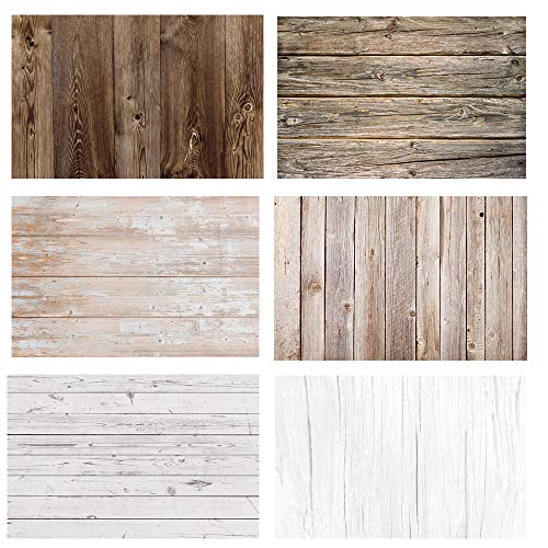 Food Photography Background Set 3pcs 34x21inches 54x84cm Flat Lay Photoshoot Backdrop Double Sided for Photo Studio Product Jewelry Tabletop Blogger Pictures Props, 6 Patterns