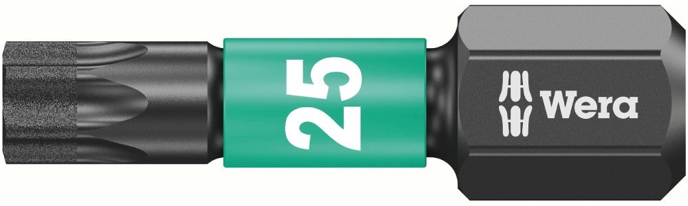 Wera 867/1 Impaktor Torx Screwdriver Bits TX15 x 25mm Pack of 10