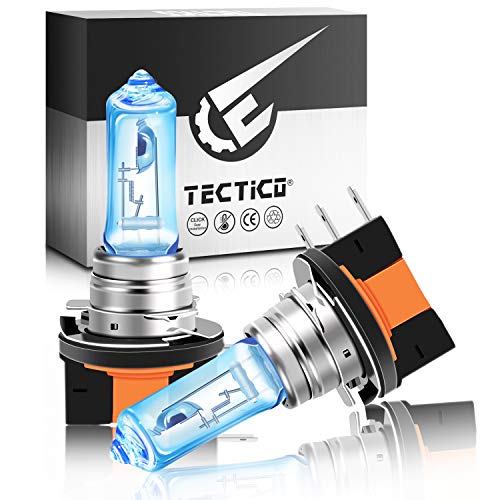 TECTICO H15 Halogen Birne 12V 15/55W Warmweiß +130% Ultra Heller Tagfahrlicht Fernlicht Abblendlicht Auto Glühlampe Ersatz 2 Stücke